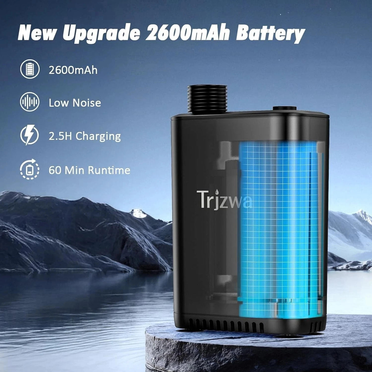 Rechargeable Portable Camping Shower Pump with Adjustable Head