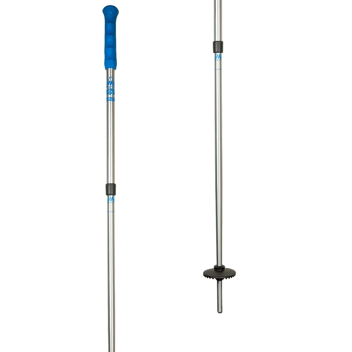 Kids' Adjustable Ski Poles - Blue, Grow with Them, Recycled Aluminum