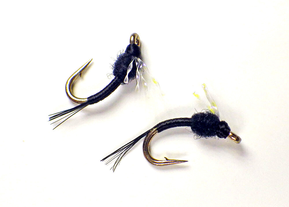 Premium Trout Fly Fishing Flies - UV Black Nymph Emergers, Guide Flies