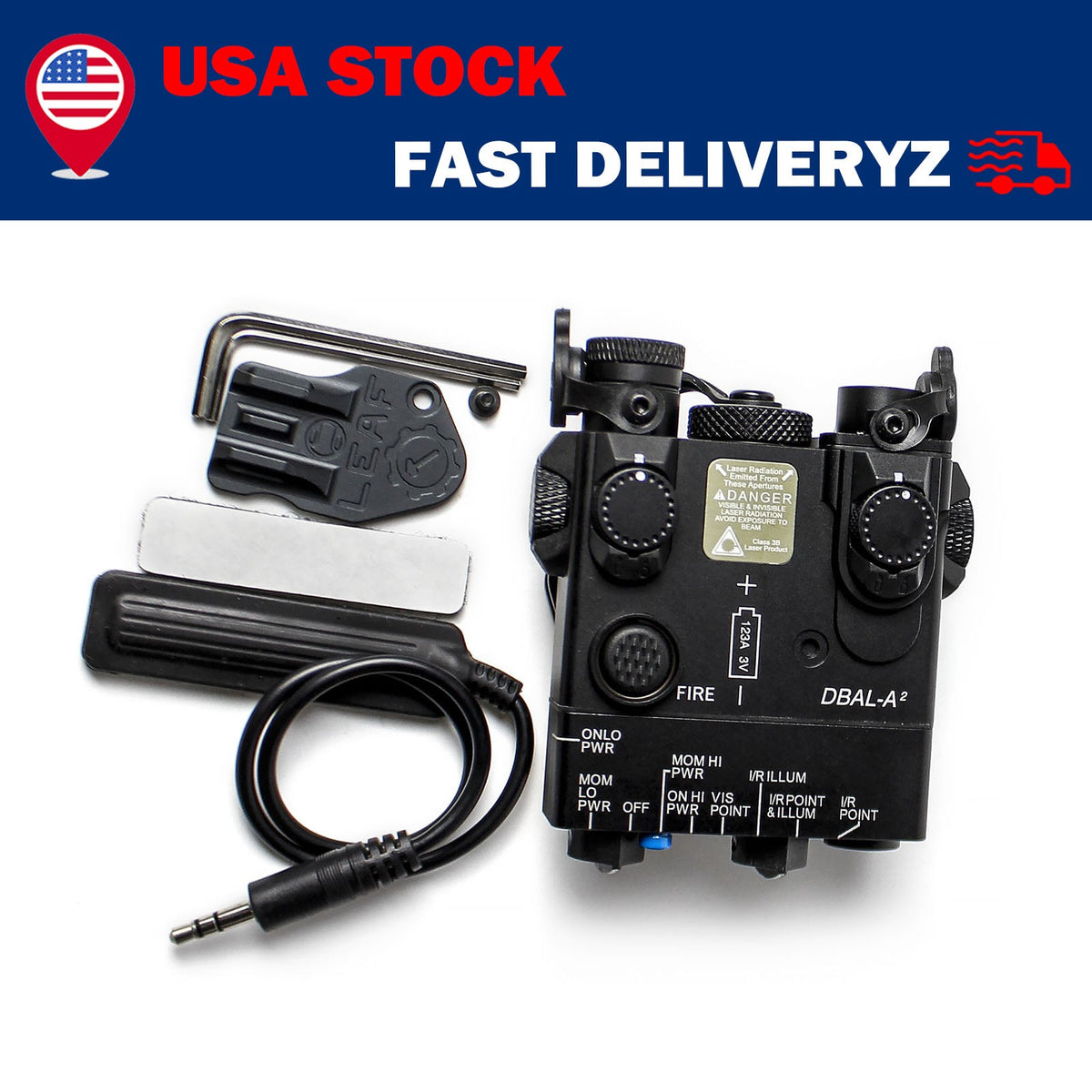 IR & Red Laser Aiming Light with LED Illuminator for Hunting and Tactical Use