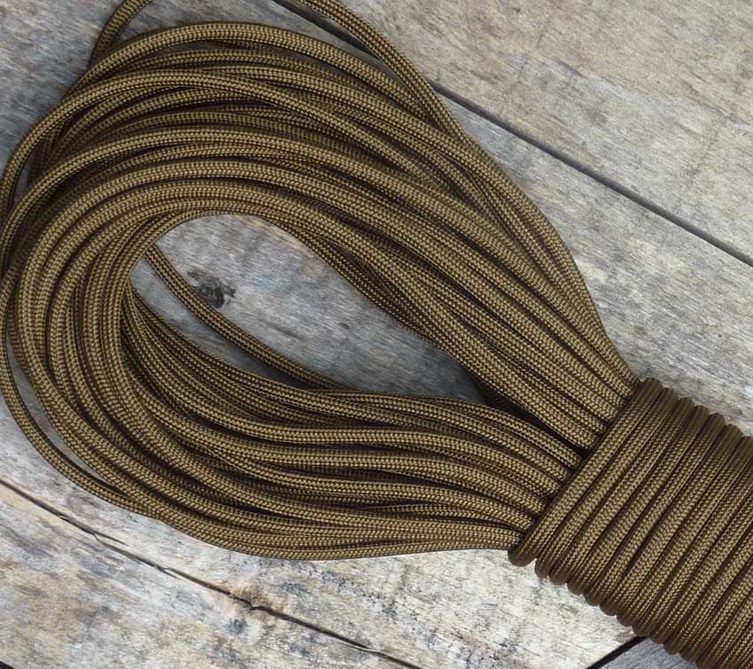 Mil-Spec 750 lbs Parachute Cord Nylon 100 ft with Military Certification