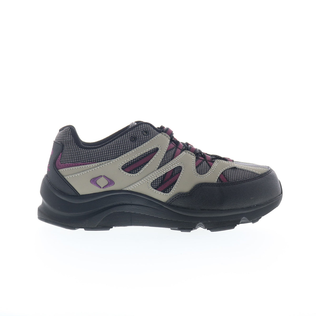 Women's Trail Running Shoes - Gray Wide Fit Hiking Sneakers 9.5