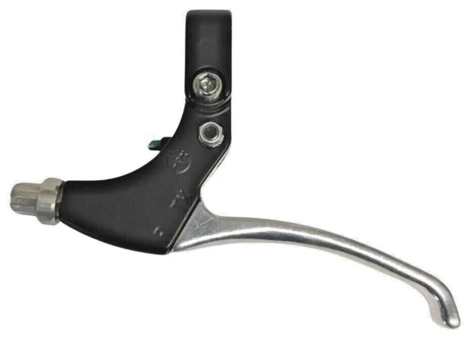 Rear Brake Lever for Flat-Bar Bikes 3-Finger Alloy 22.2mm Silver
