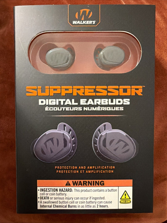 Electronic Earbuds with Rechargeable Case - Hearing Protection for Shooting