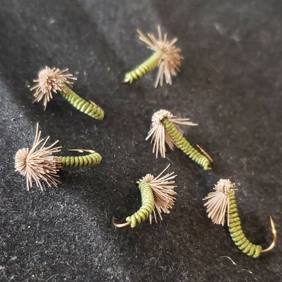Fly Fishing Flies - Olive Nymph Serendipity Size 18 - Frontier Fly Company