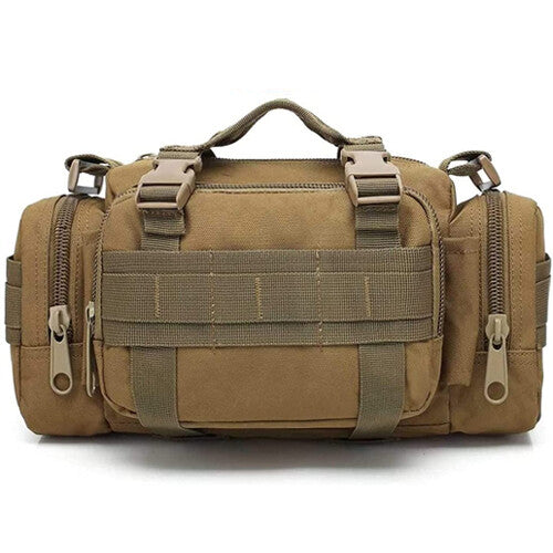 Military Tactical Waist Bag Outdoor Camping Fishing Pouch with Multiple Compartments