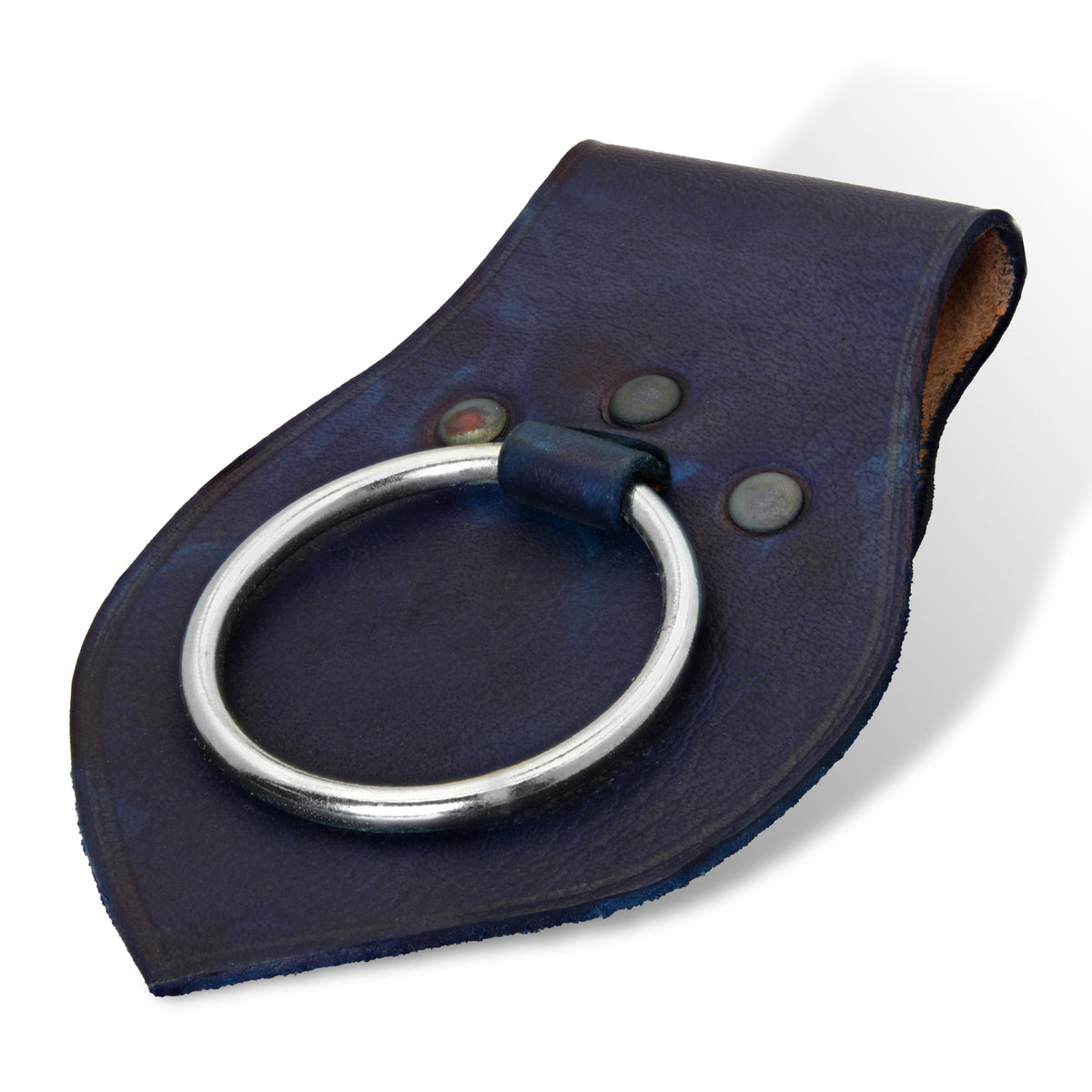 Genuine Leather Medieval Axe Ring Frog Holder - All Colors