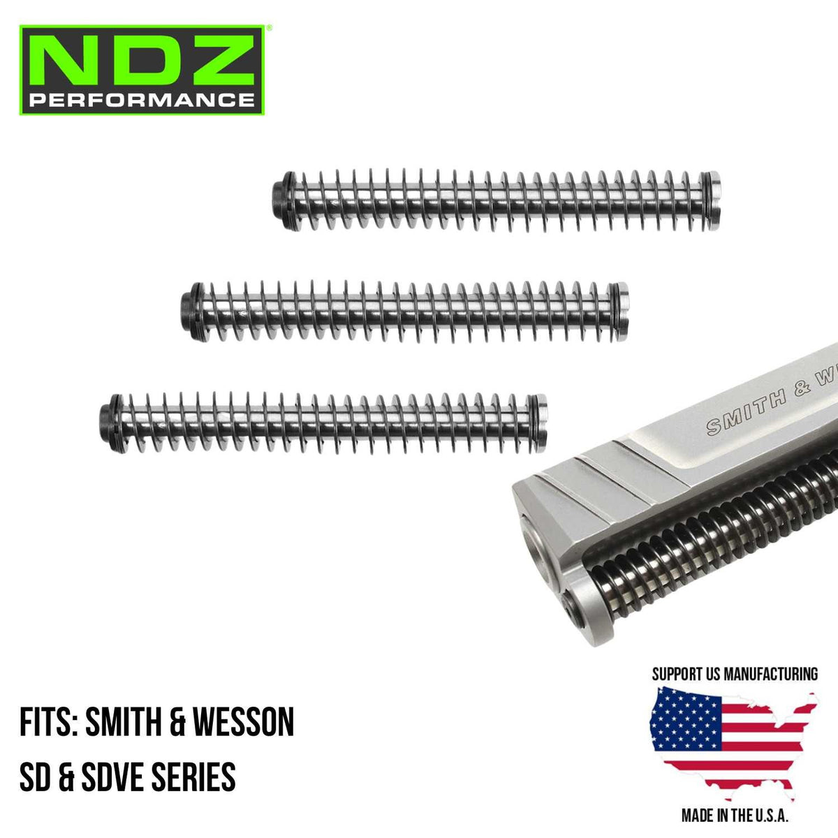 Recoil Guide Rod Assembly for Smith & Wesson SD9 SD40 2.0 VE Stainless Steel