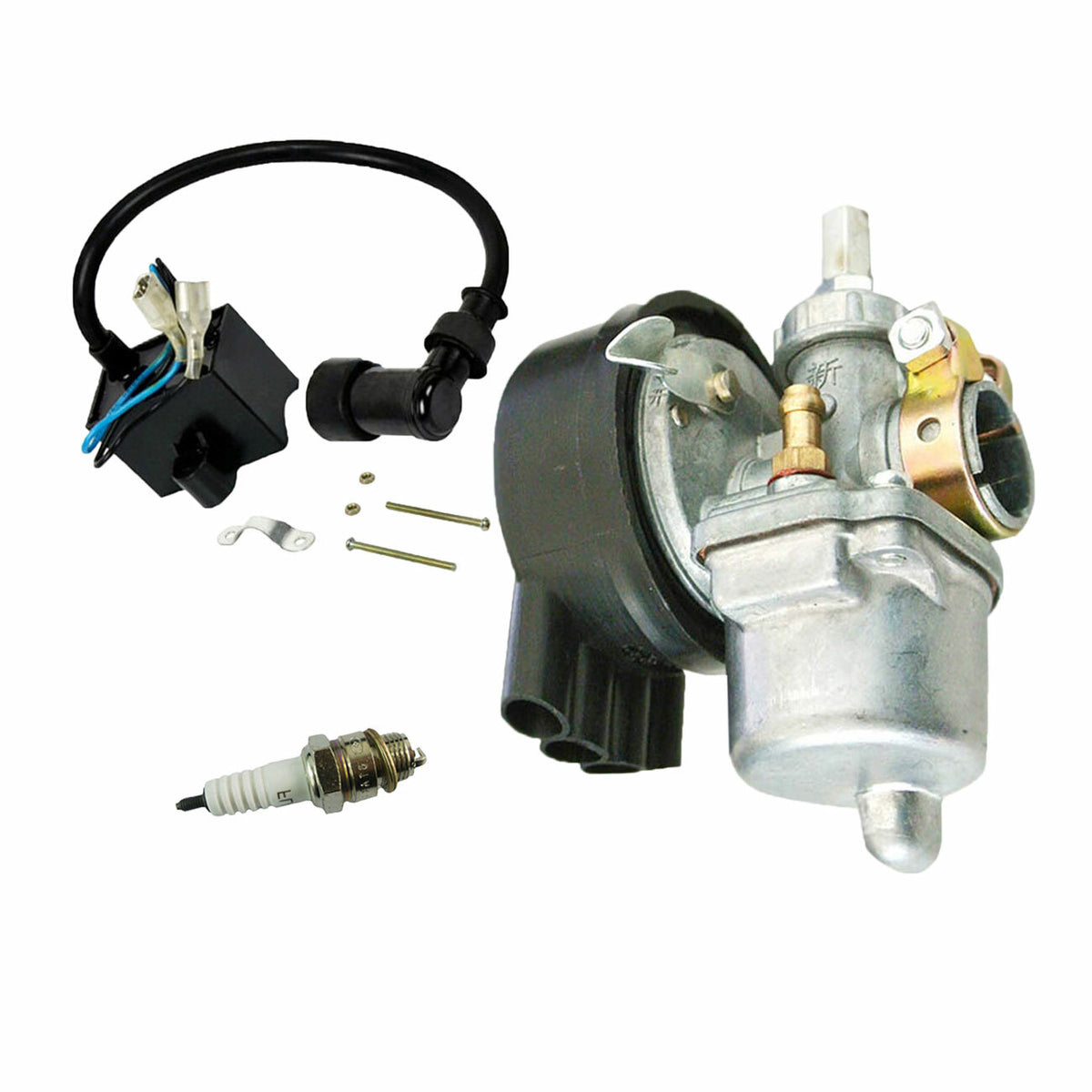 Universal Carburetor Kit for 49cc & 80cc 2-Stroke Gas Engines - Motorized Bicycle Parts
