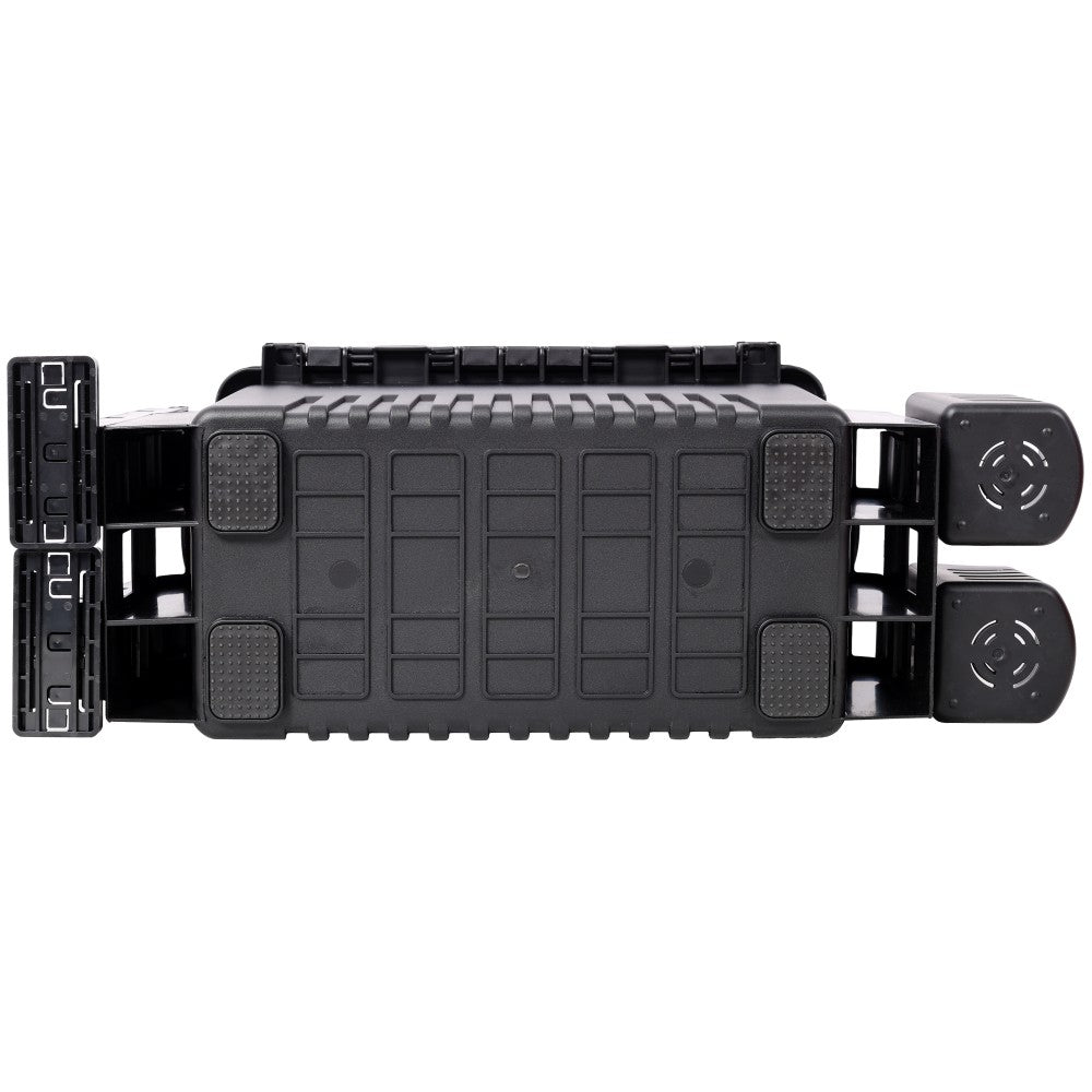 Dual Layer Fishing Tackle Box Organizer with Large Capacity & Portable Handle