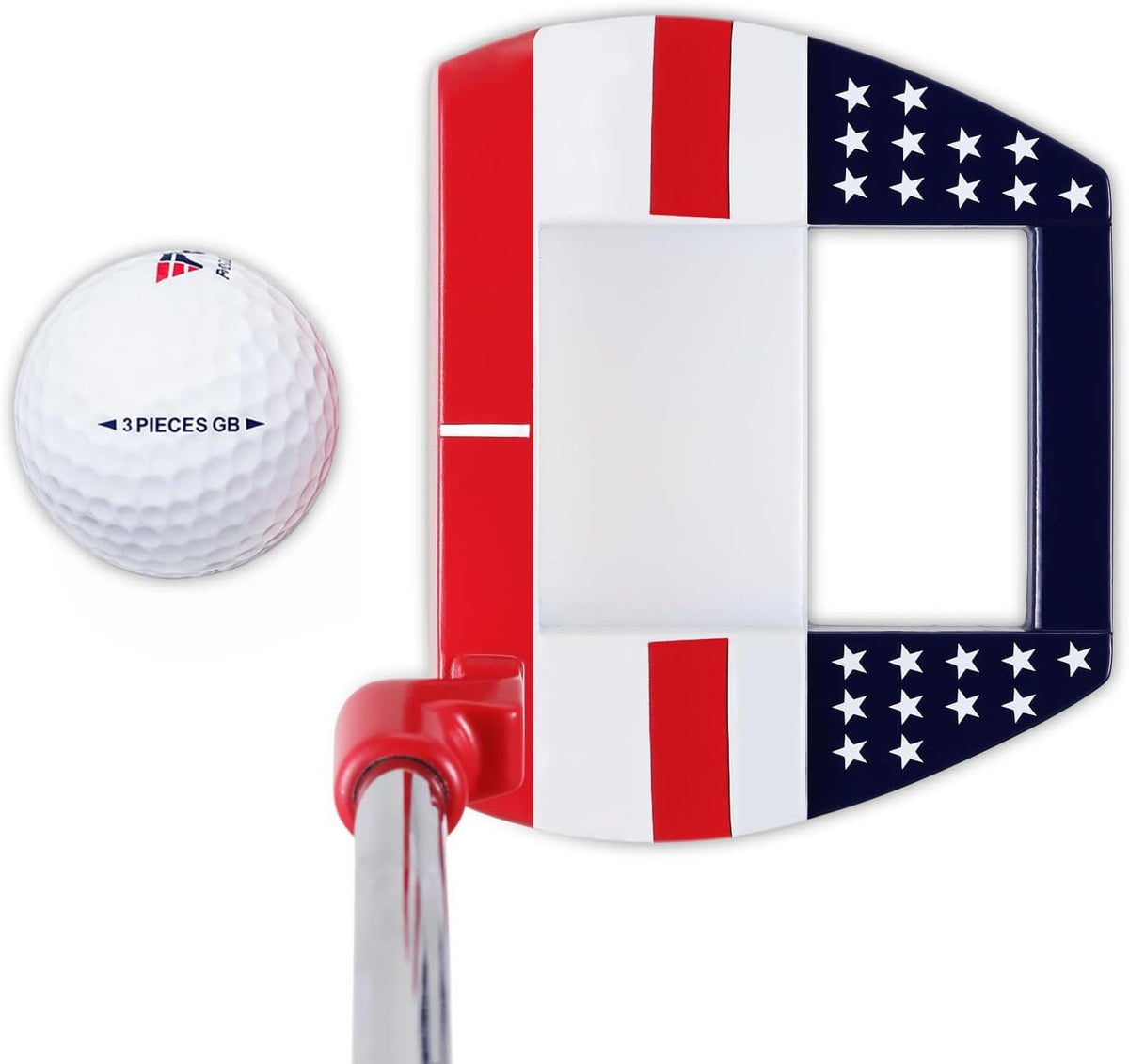 Mallet Golf Putter 34 Inch Right Handed Oversized Steel Head for Men & Women