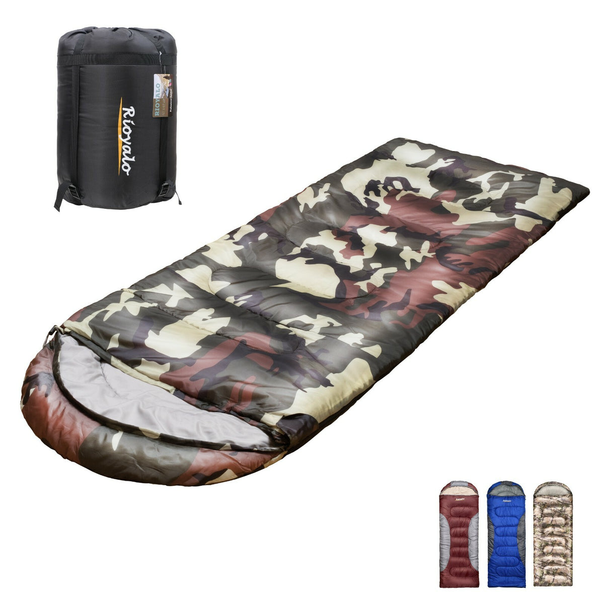 Zero Degree Winter Sleeping Bag for Camping & Hiking - Waterproof, Big & Tall