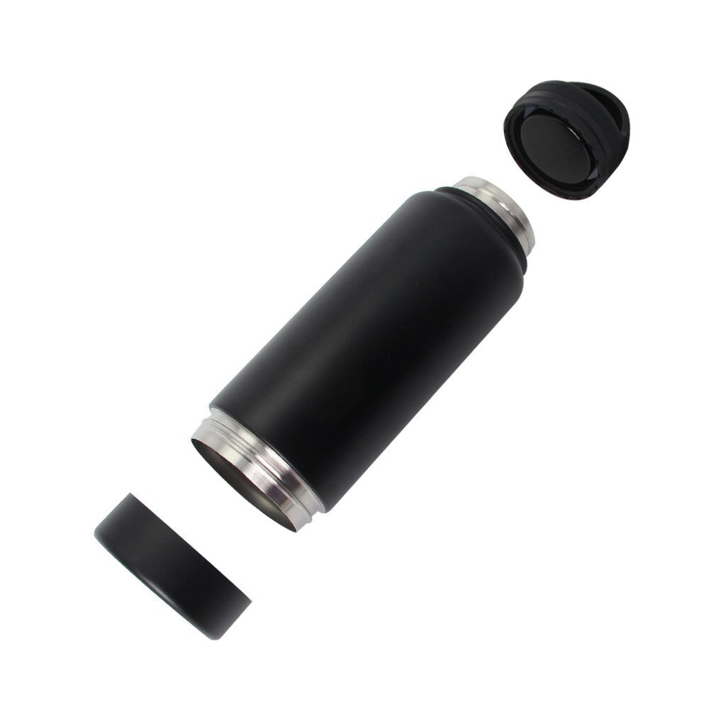 Stainless Steel Water Bottle with Secret Card and Cash Compartment - 450ml
