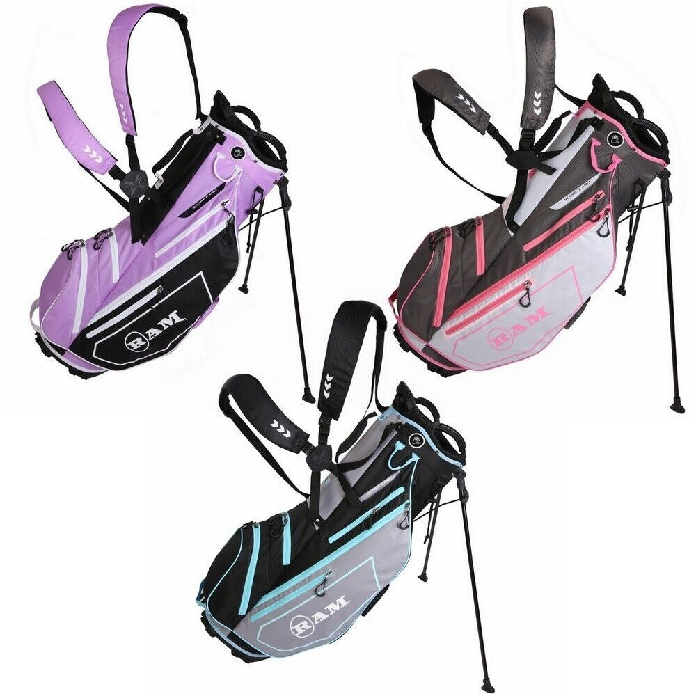 Lightweight Golf Stand Bag with 5-Way Divider and Dual Straps - All Colors