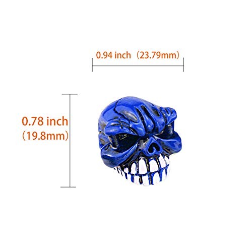 Car SUV Bike Truck Skull Valve Stem Cap 4 Pack - Tire Valve Covers