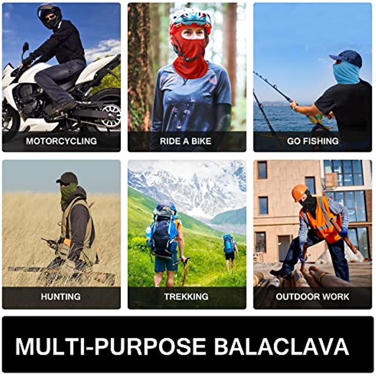 Full Face Mask for UV Protection Ski Outdoor Sports Tactical Mask