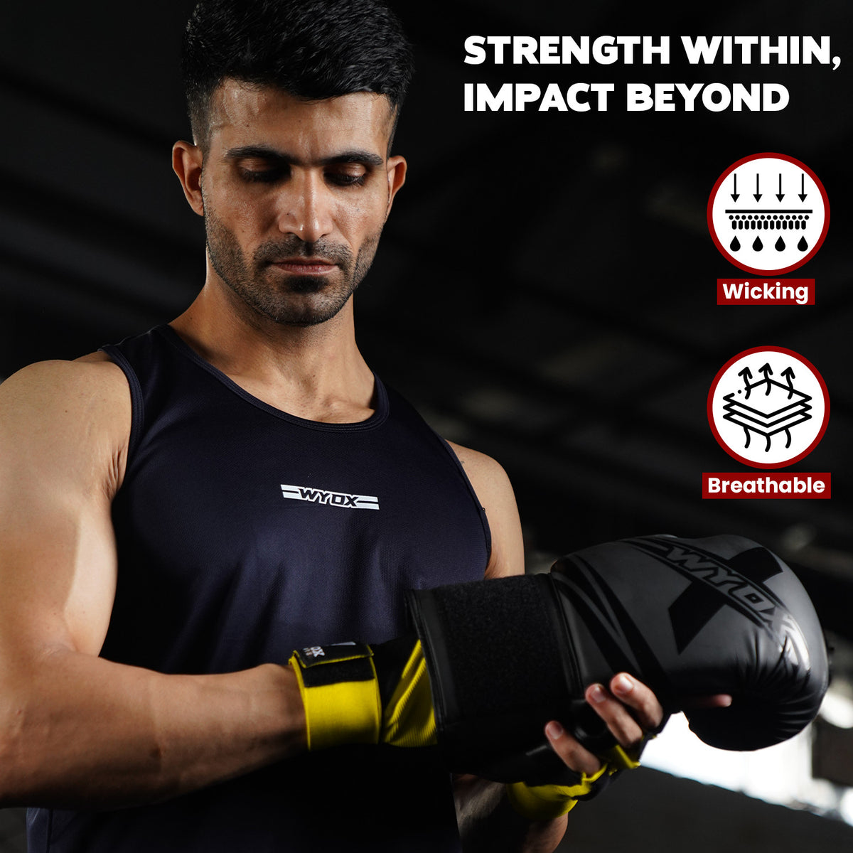 Kids Boxing Gloves & Adult Hand Wraps Set for MMA Kickboxing Training
