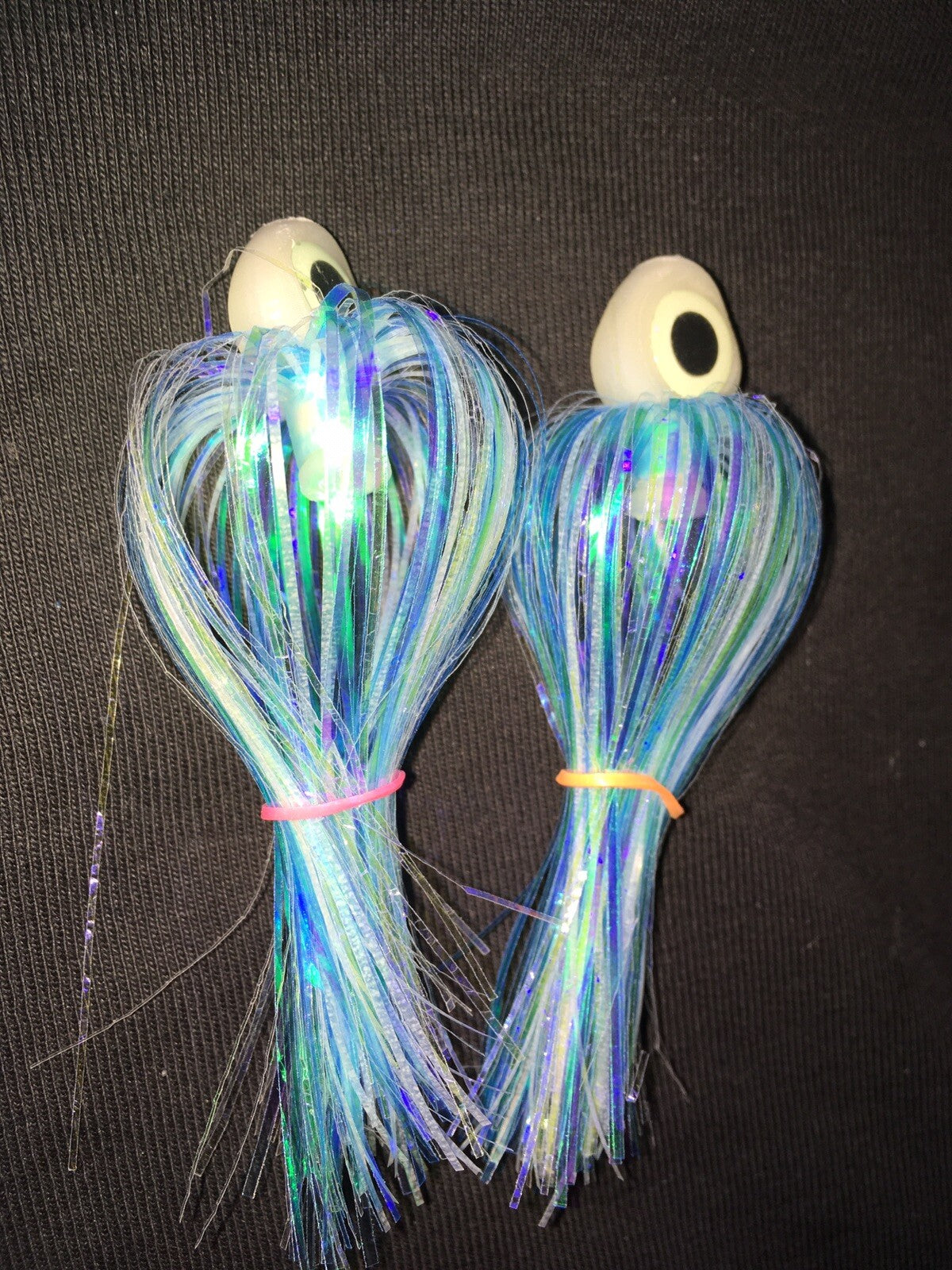 Big Eyes Salmon Trolling Flies Pack of 2 - 4 Inch Saltwater Lures
