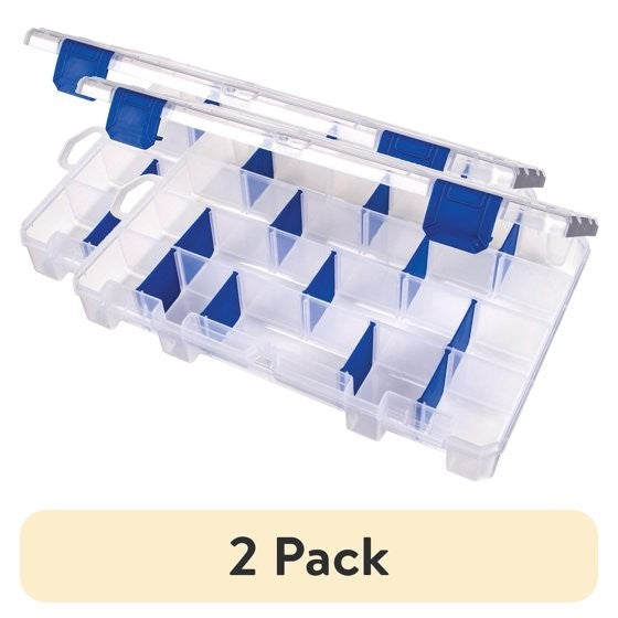 Outdoor Storage Box with Anti-Corrosion Technology, 24 Compartments, Portable Tackle Organizer