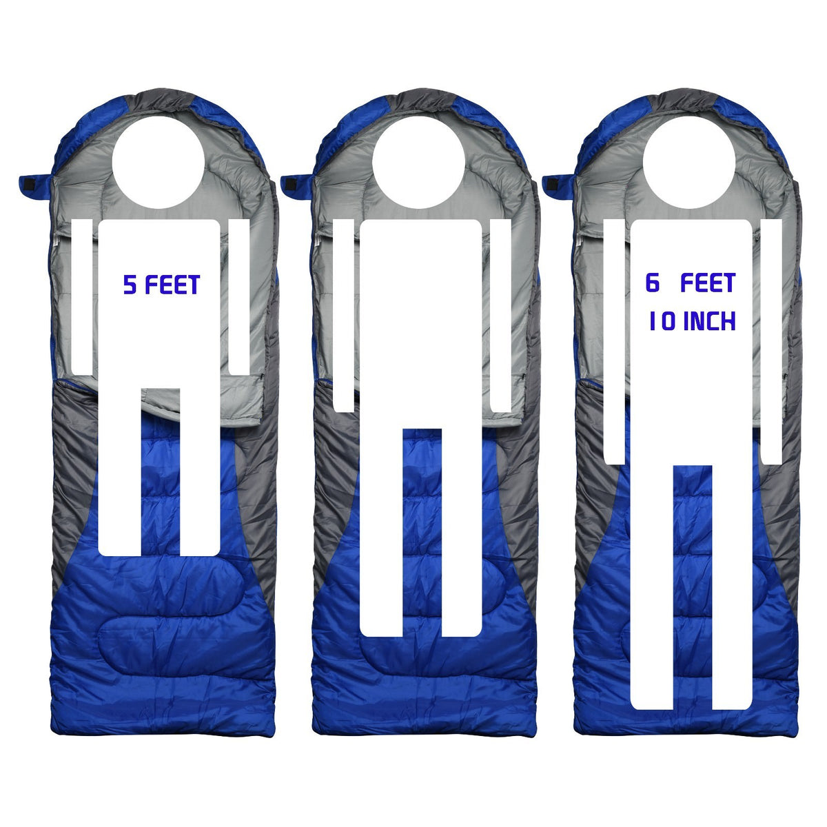 Zero Degree Winter Sleeping Bag for Camping & Hiking - Waterproof, Big & Tall