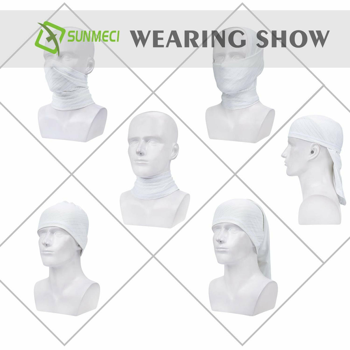 UV Protection Face Mask Neck Gaiter - Washable Reusable Breathable Balaclava