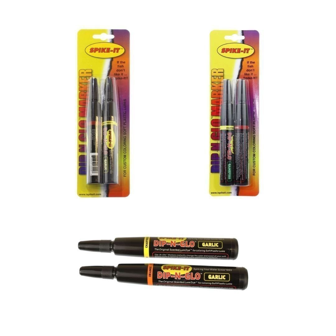 Fishing Scent Markers 2 Pack - Multi-Color, Attract Fish & Customize Baits