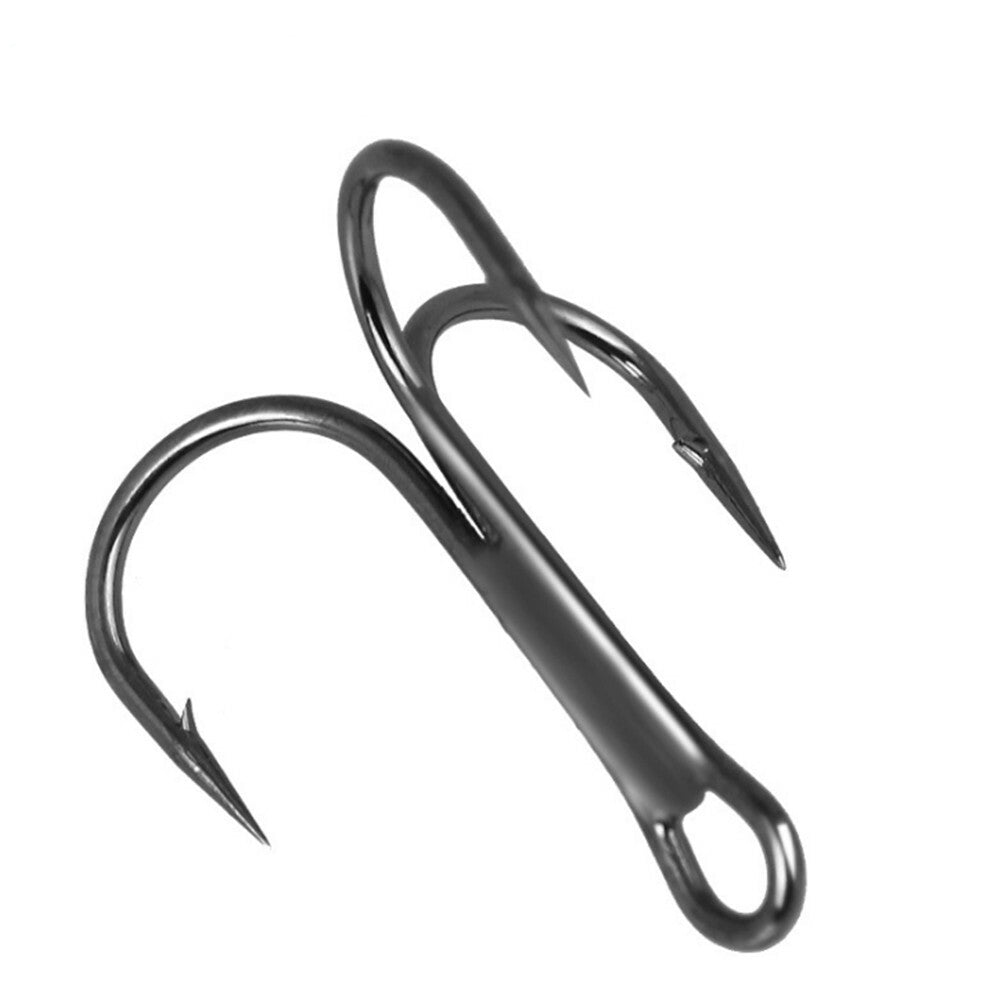 50PCS Treble Fishing Hooks Assortment Set with Storage Box - Size #2-#10