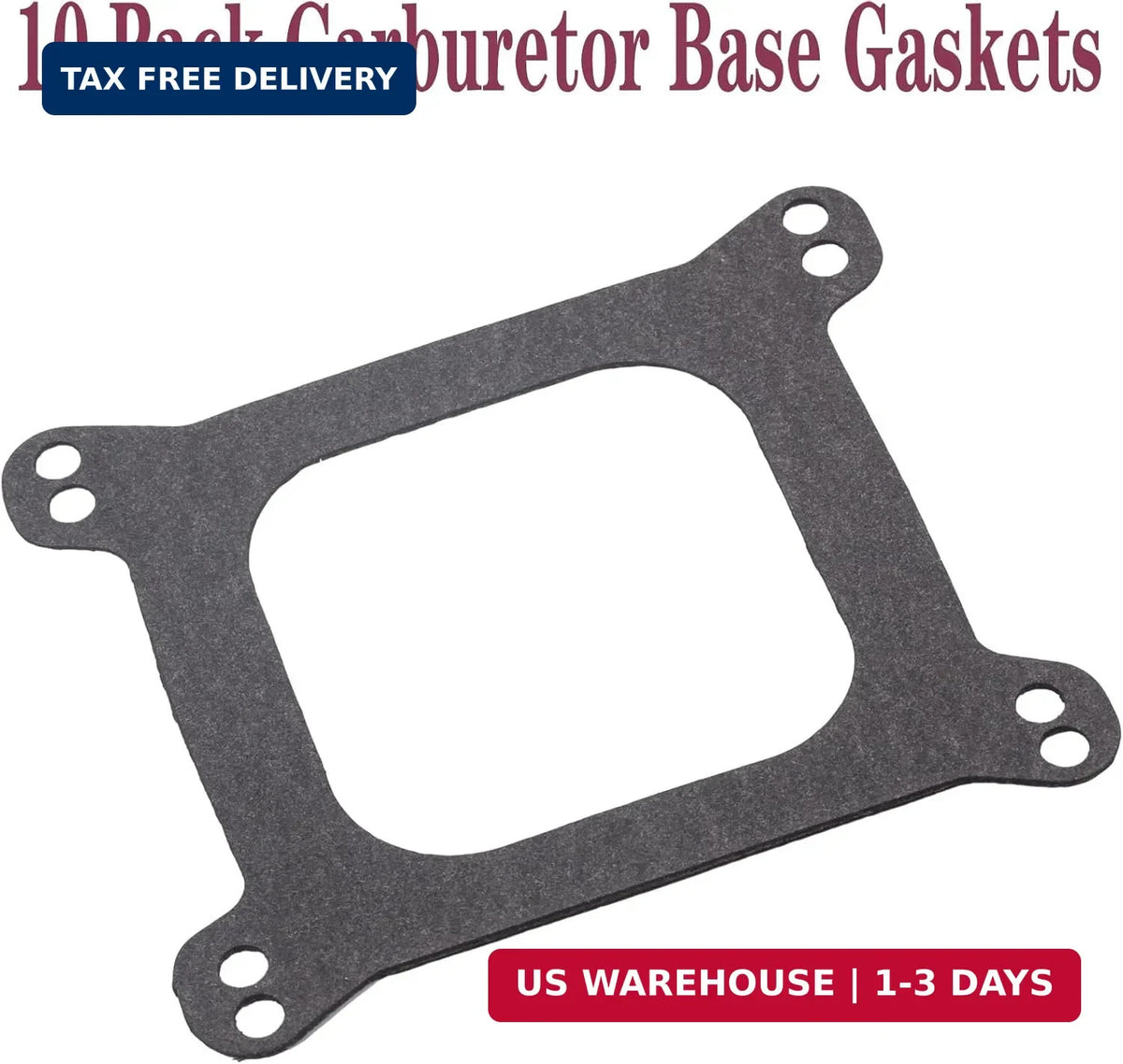 Holley Carburetor Base Gaskets Set for 4 Bbl Engines - Open 1/16" Thickness