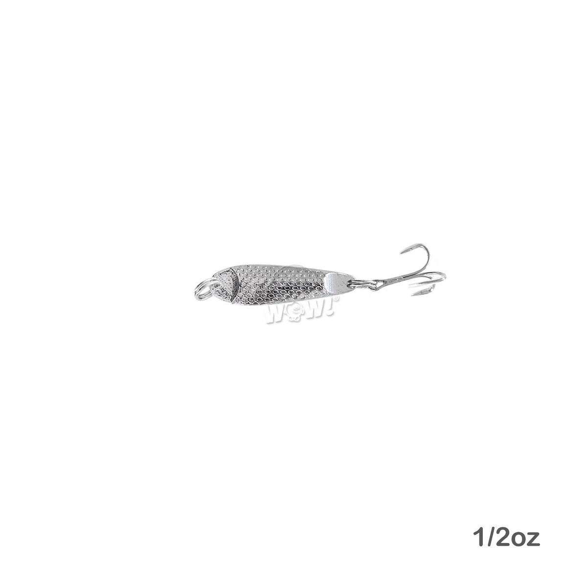 20pcs Fishing Spoons - Hopkins Style Hammered Chrome Silver Lures 0.5oz