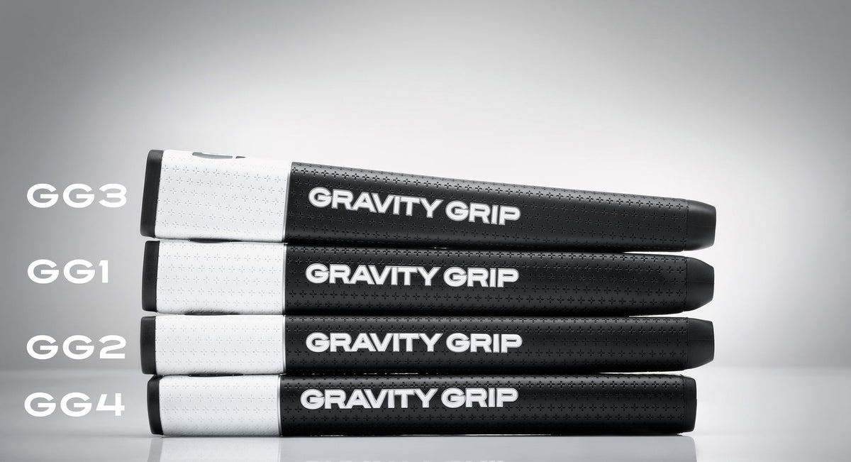 Gravity-Weighted Putter Grip Set for Golf - Black & White, Multiple Shapes