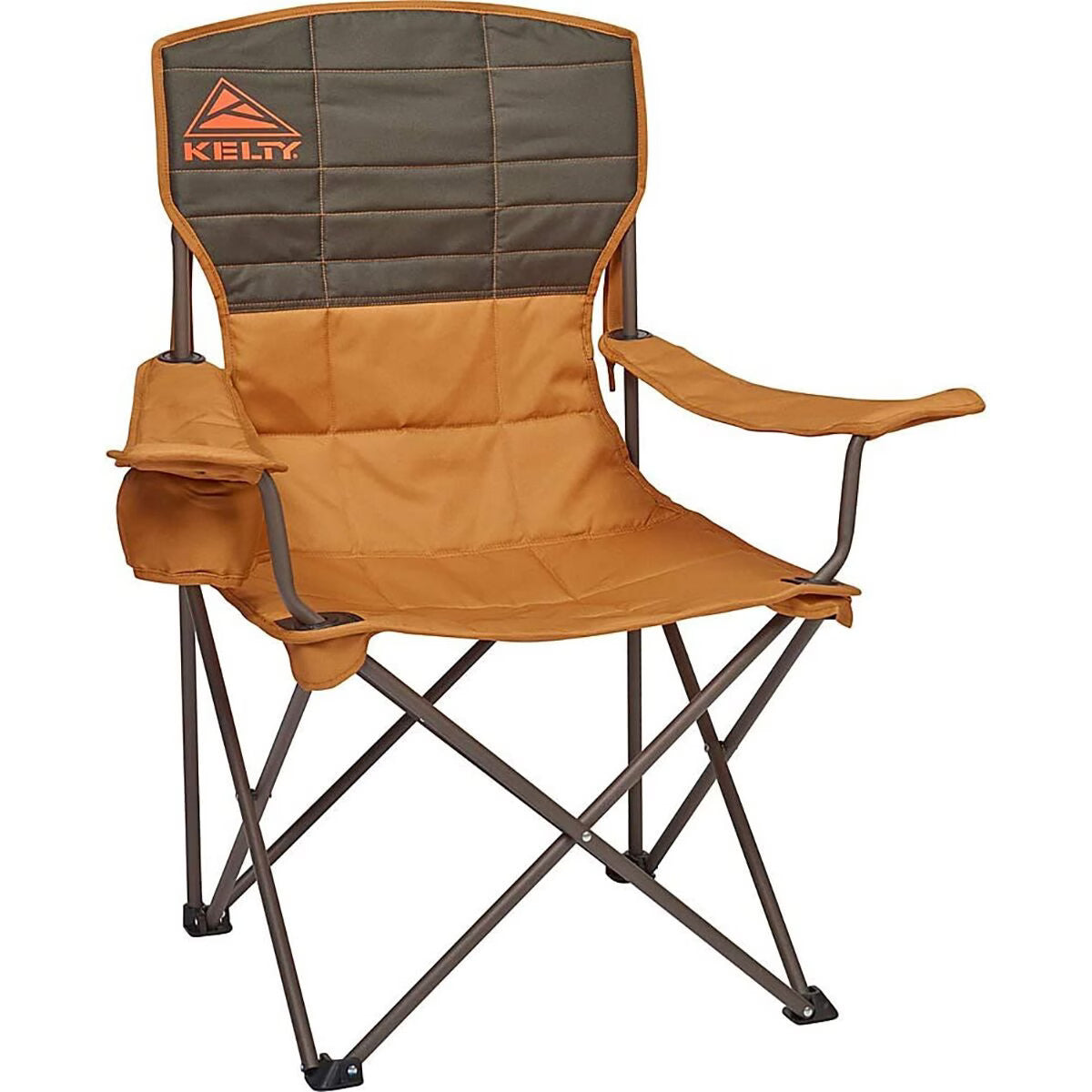 Portable Folding Camping Chair with Adjustable Armrests and Cup Holder