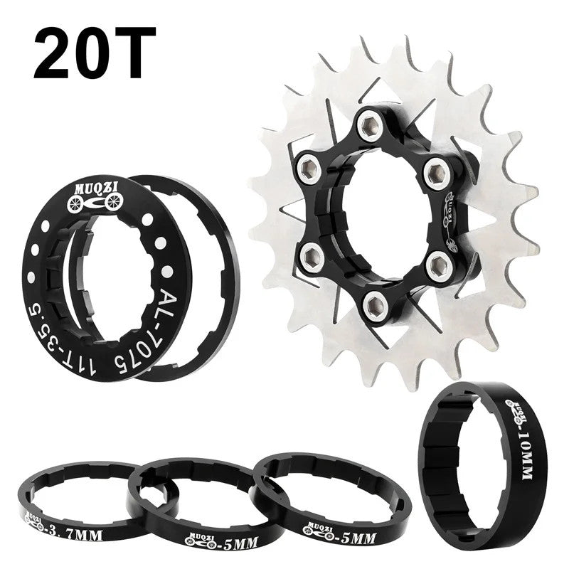 Single Speed Bicycle Cassette Cog 12T-22T Upgrade Kit for MTB & Road Bikes