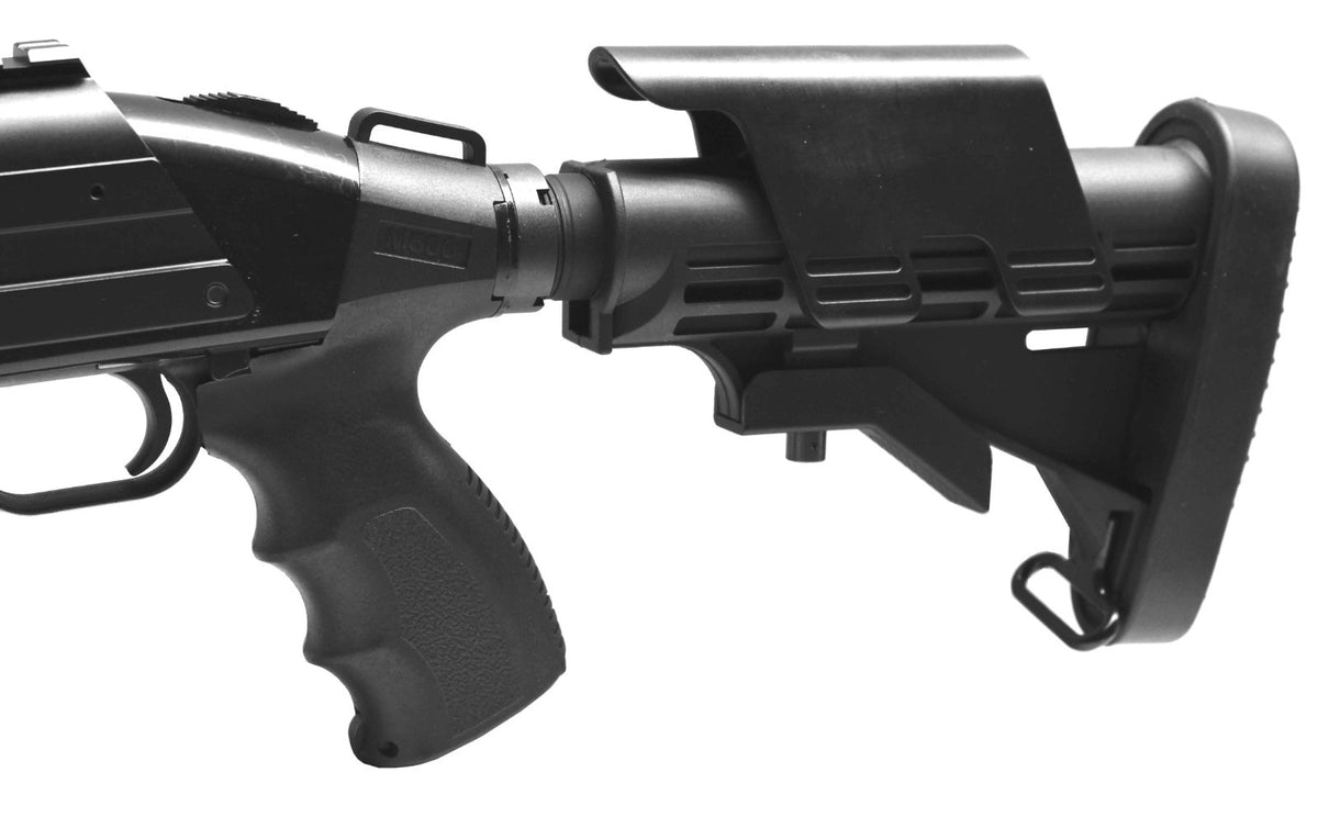 Maverick 88 12-Gauge Shotgun Rear Grip with Buttpad - Black Polymer