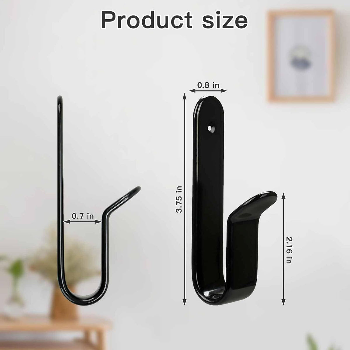 Snowboard & Skateboard Wall Mount Rack - Heavy Duty, Adjustable Display Hooks