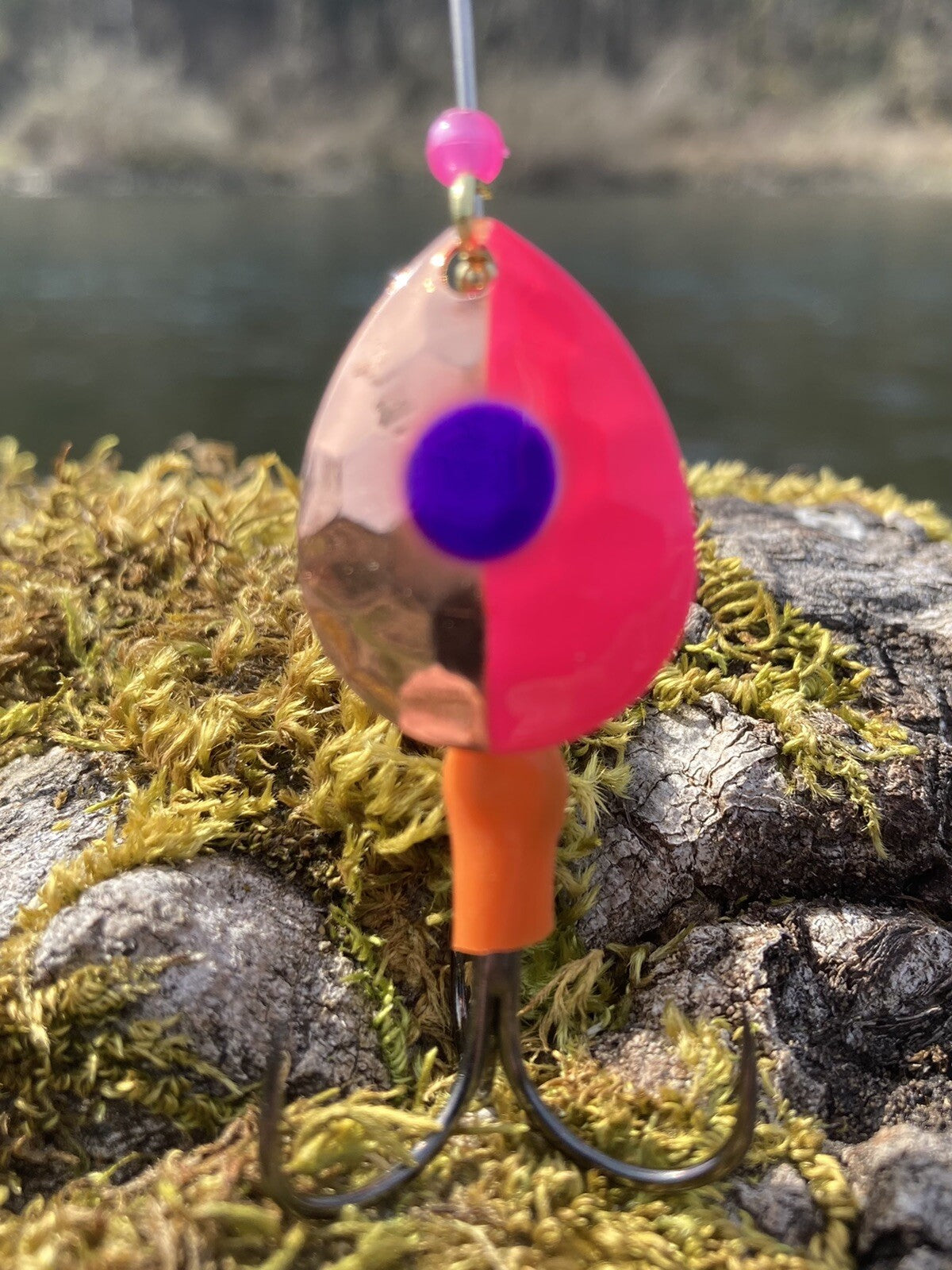 Copper Salmon Spinners - 3.5 Colorado Deep Cup Trolling Lures - Saltwater Fishing
