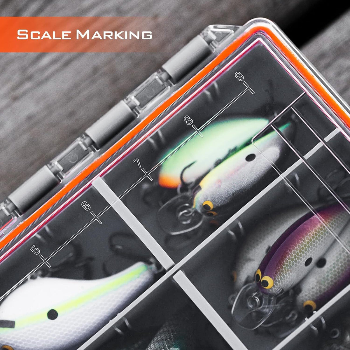 Waterproof Tackle Box with Adjustable Dividers - Multiple Sizes & Packs