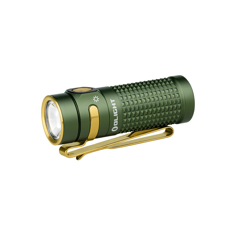 Rechargeable LED Flashlight with Charging Case - 1300 Lumens, OD Green