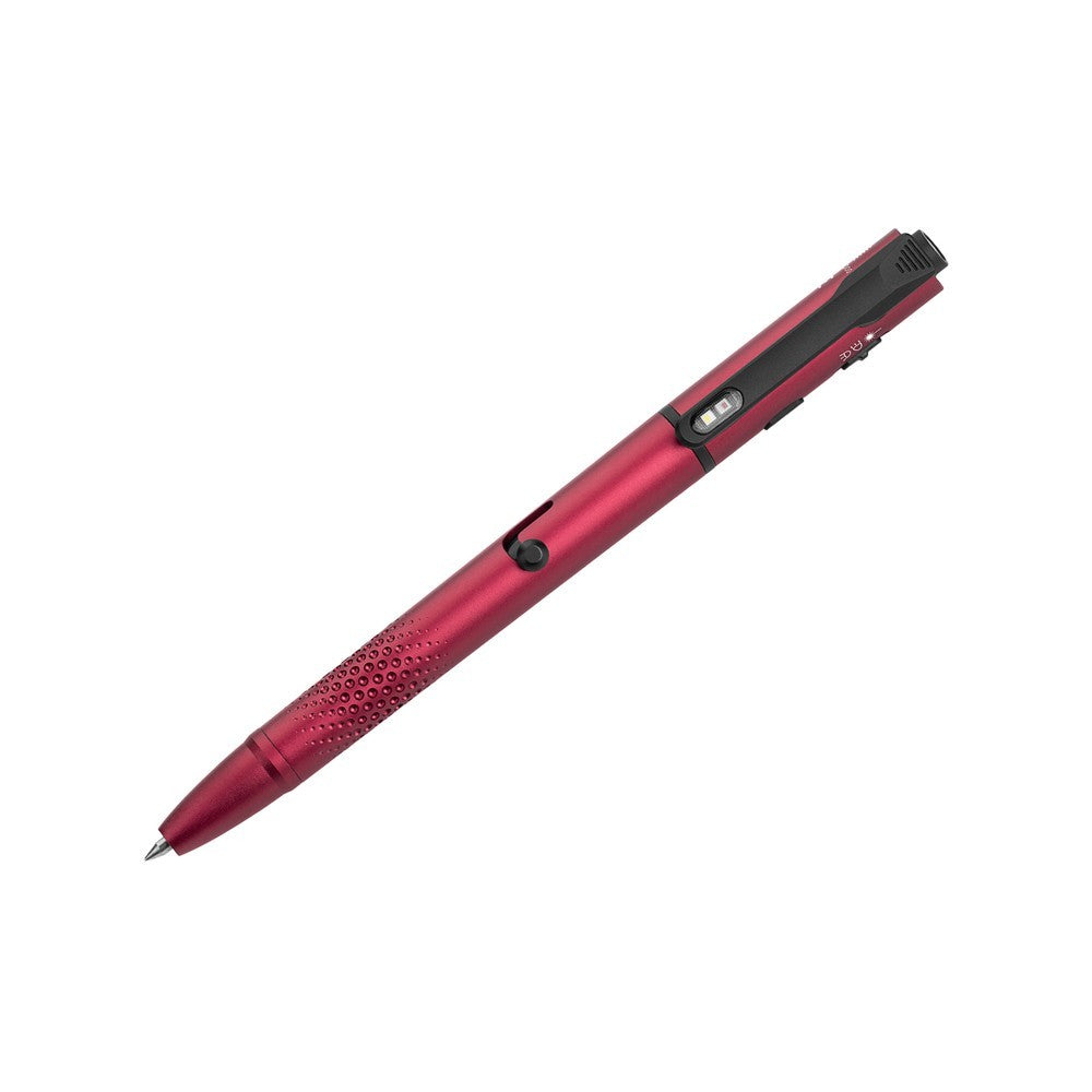 Multipurpose Pen Light with Green Laser and 120 Lumens - Olight OPen 3 Wine Red