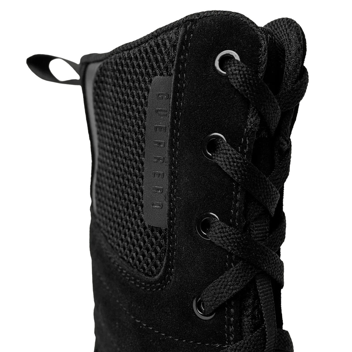 High Top Boxing Boots - Black, Size 8 for Combat Sports