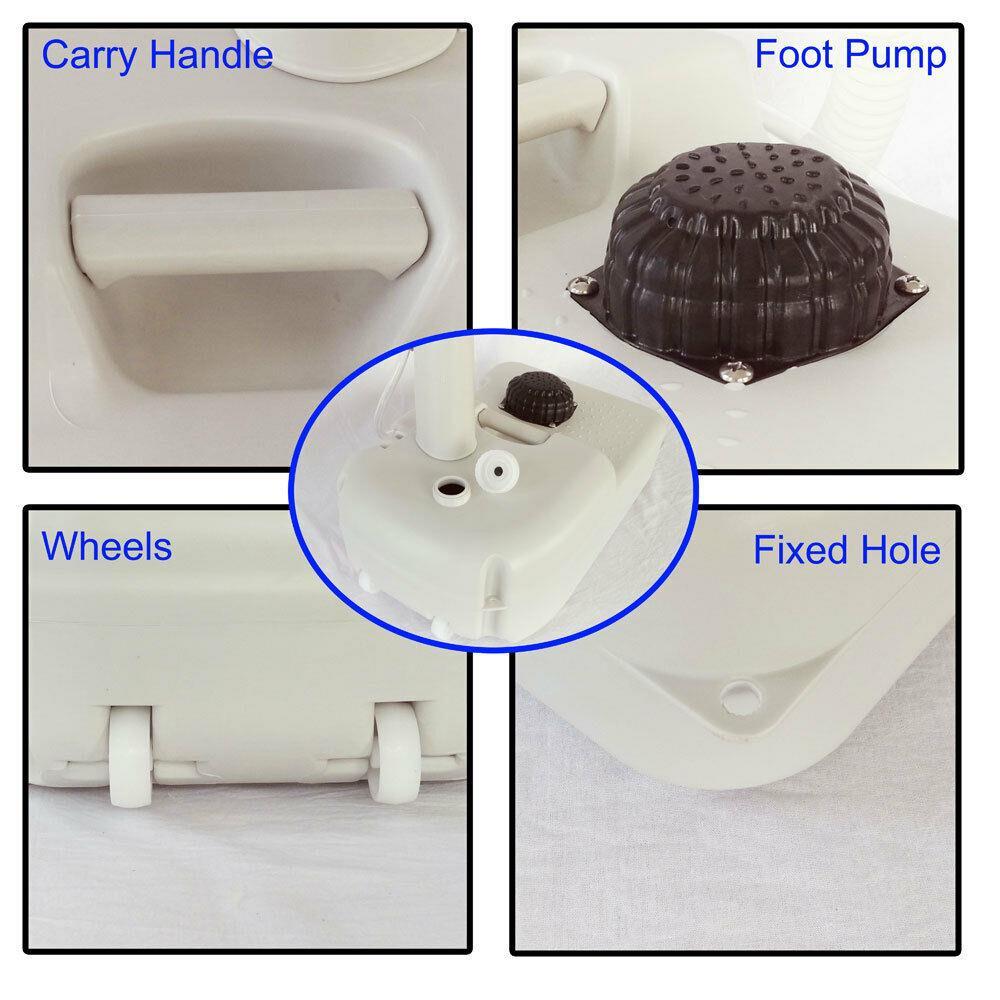Portable Wash Basin with Water Tank and Faucet for Camping Garden Outdoor Use