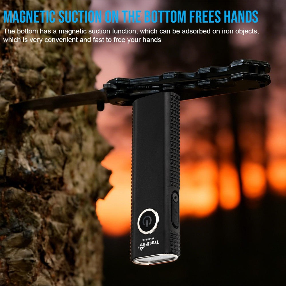 1500Lumen Rechargeable LED Flashlight with UV Light and Magnetic Tail - Waterproof Torch