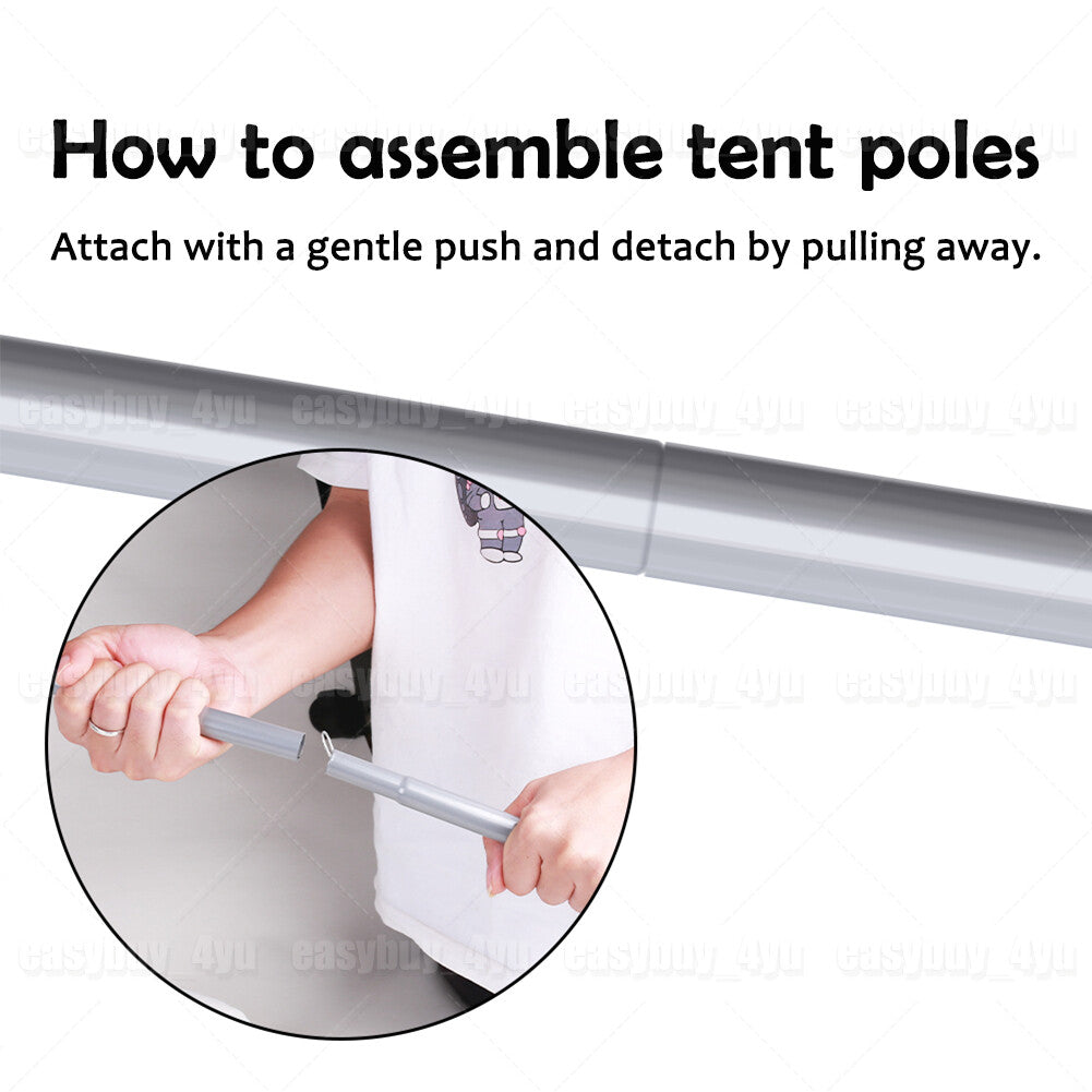Adjustable Tent Poles Set - Telescopic Canopy Support for Camping & Hiking