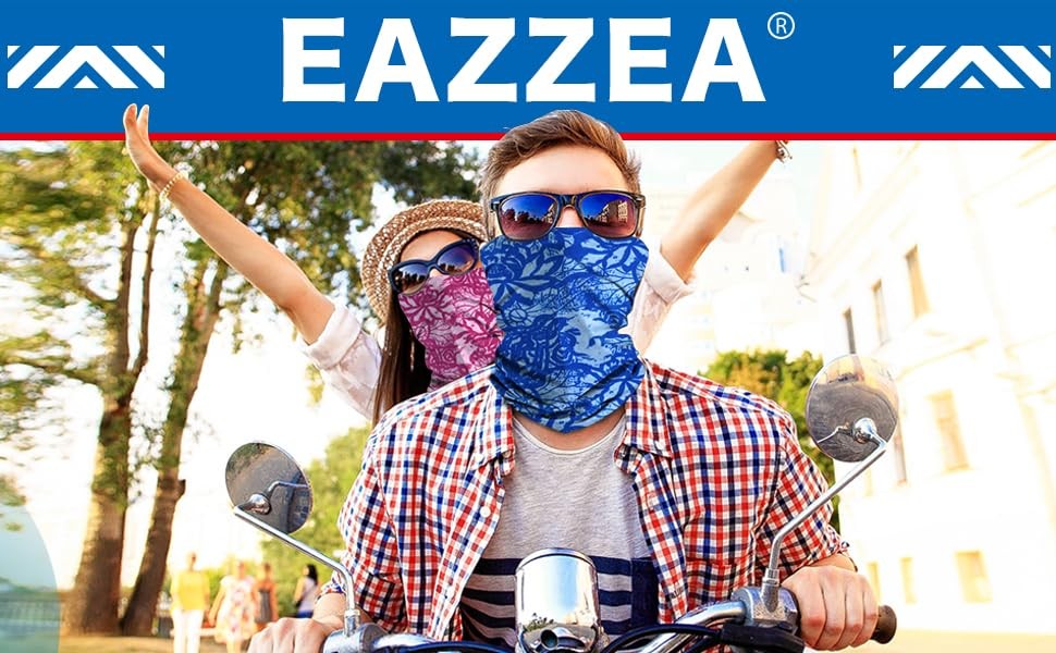 Multifunctional UV Protection Neck Gaiter Face Mask - 6 Pack