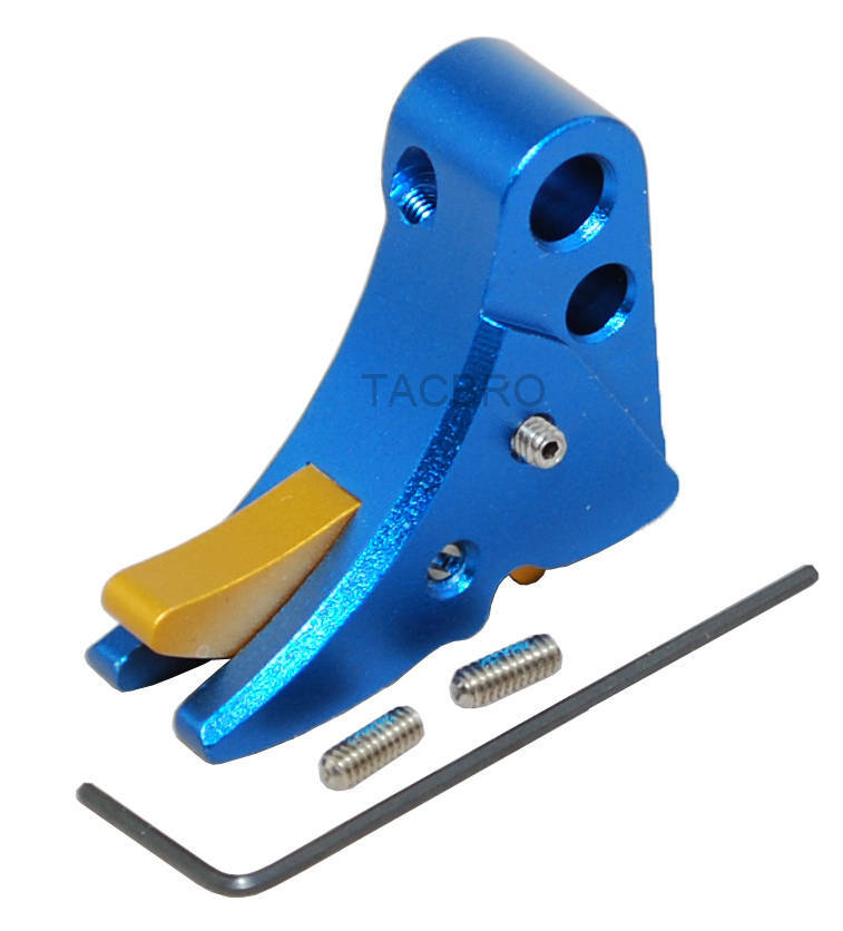 Anodized Aluminum Trigger Shoe with Safety for Gen 1-3 - Multiple Colors