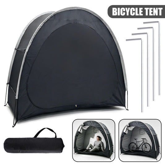 Portable Waterproof Bike Storage Tent for 2-4 Bicycles Outdoor Shelter