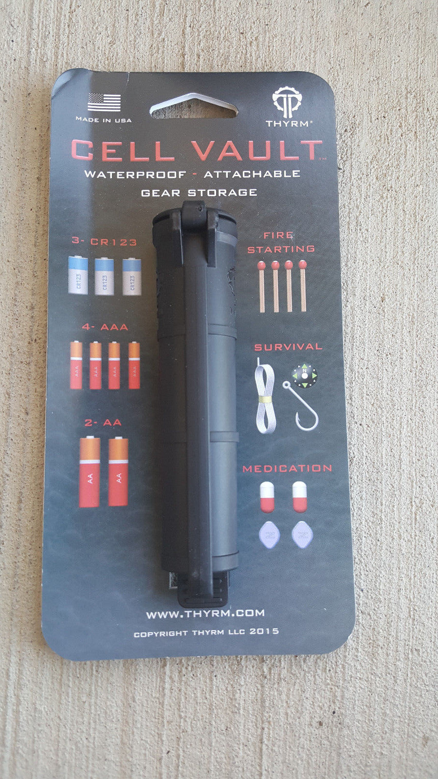 Waterproof Battery Storage Container for Survival Gear and Batteries
