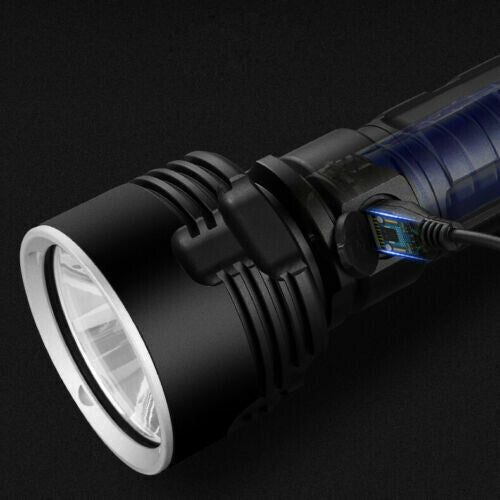 1200000LM High-Power Rechargeable LED Tactical Flashlight - Waterproof & Shockproof