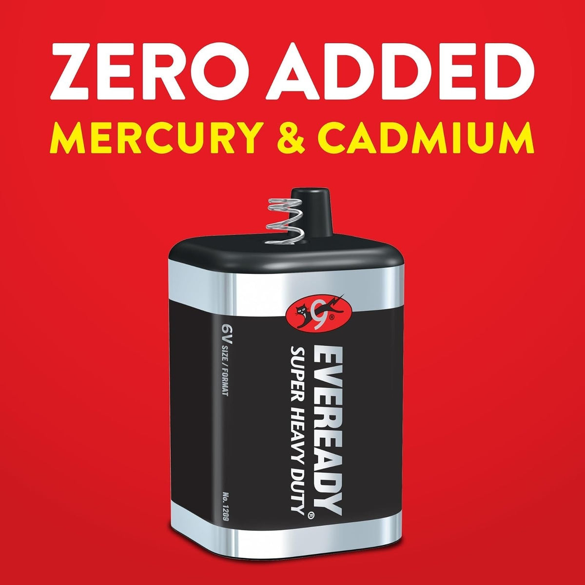 6V Super Heavy Duty Lantern Battery for Flashlights & Smoke Alarms - Single Pack