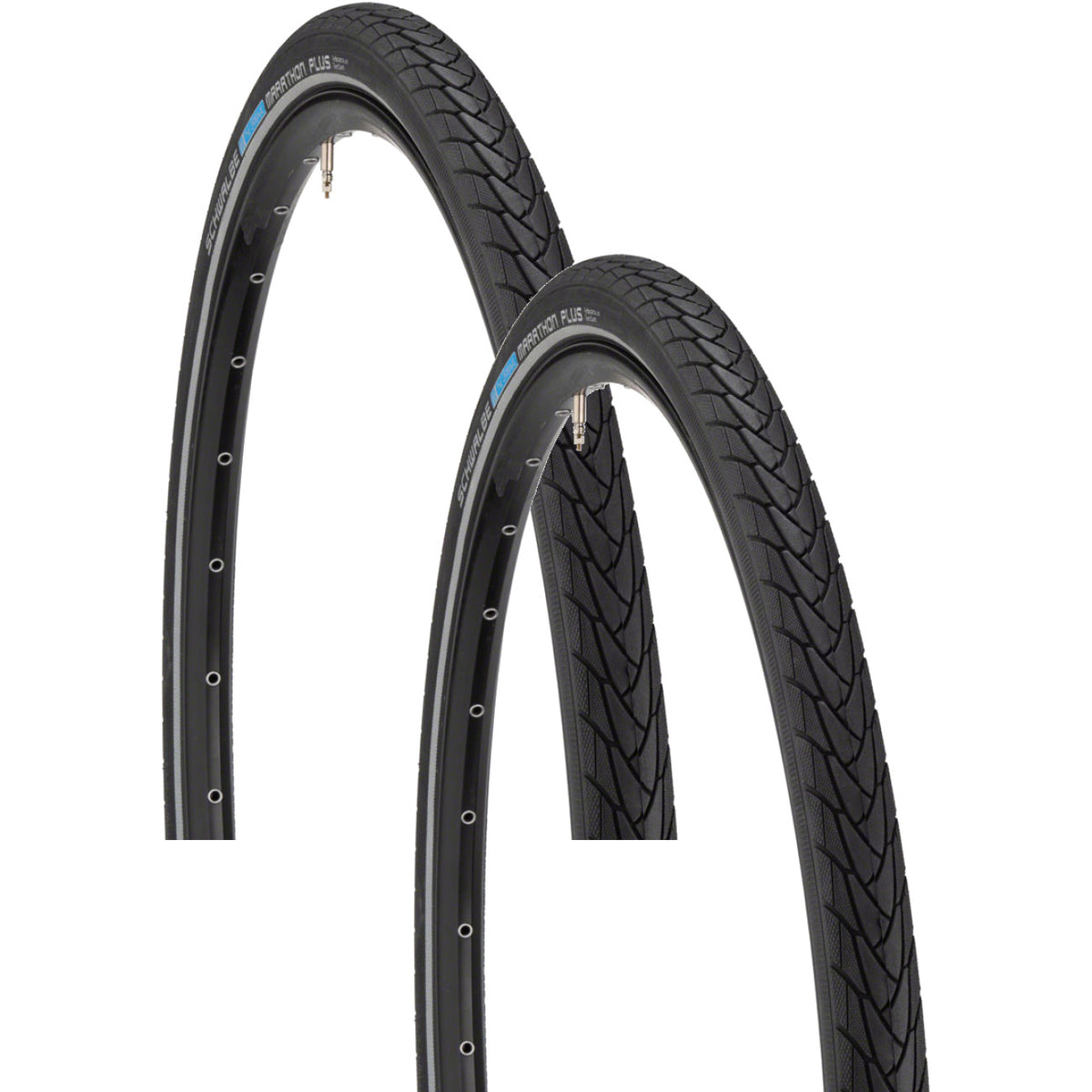 2 Pack Road Bicycle Tires 700 x 35 Clincher Wire Bead with Puncture Protection