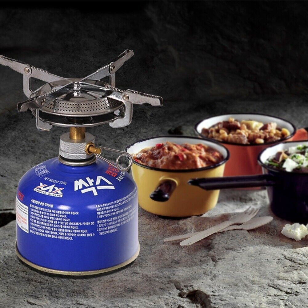 Portable Camping Gas Stove for Outdoor Hiking Picnic Cooking Kit